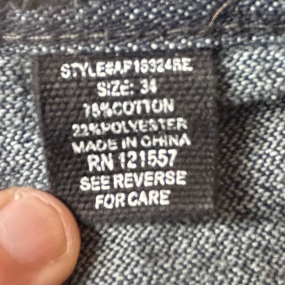 Agile Mens Straight-leg Straight Jeans Pants Gray Blue Size 34 - Picture 7 of 16